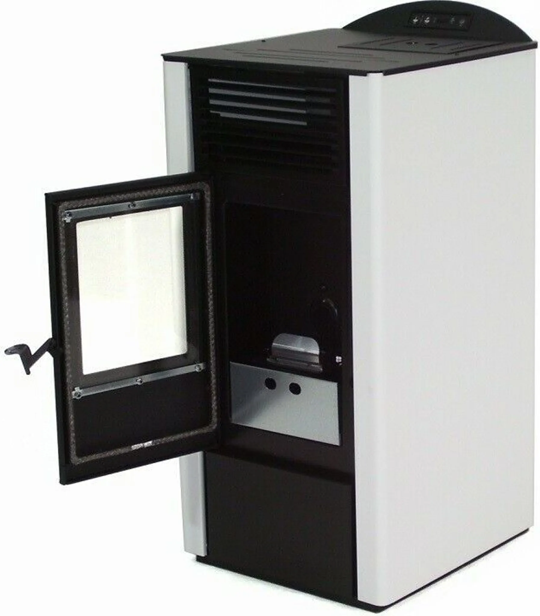 Pelletofen 9,5 kW A+ – weiß, mit programmierbarem Thermostat 3