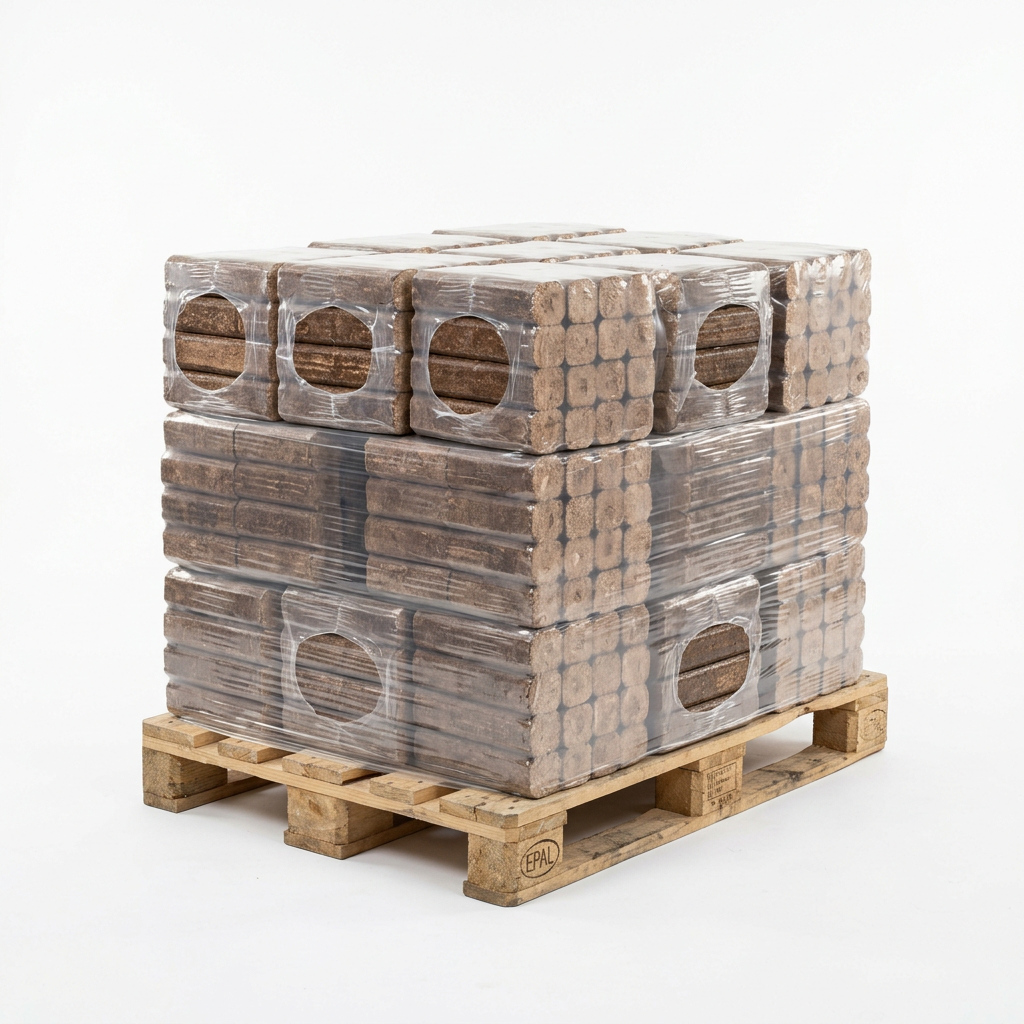 Holzbriketts RUF Premium (1 Palette / 960 kg) – Lieferung & Verpackung